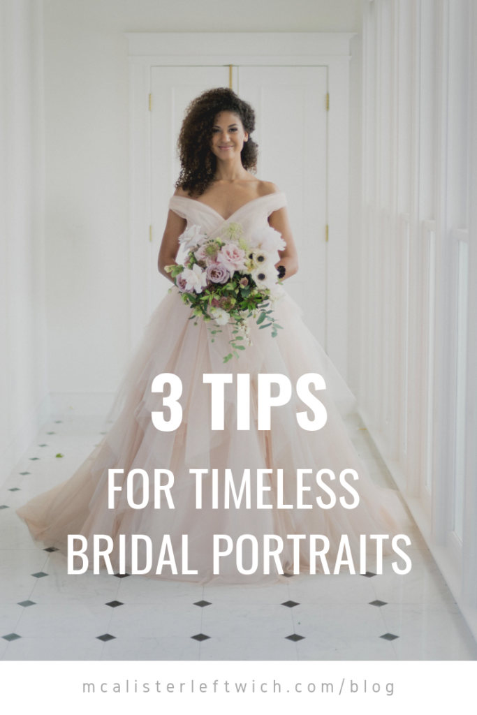 3 Tips for timeless bridal portraits you'll love years from now! | Melissa Blythe at McAlister-Leftwich House in Greensboro, North Carolina