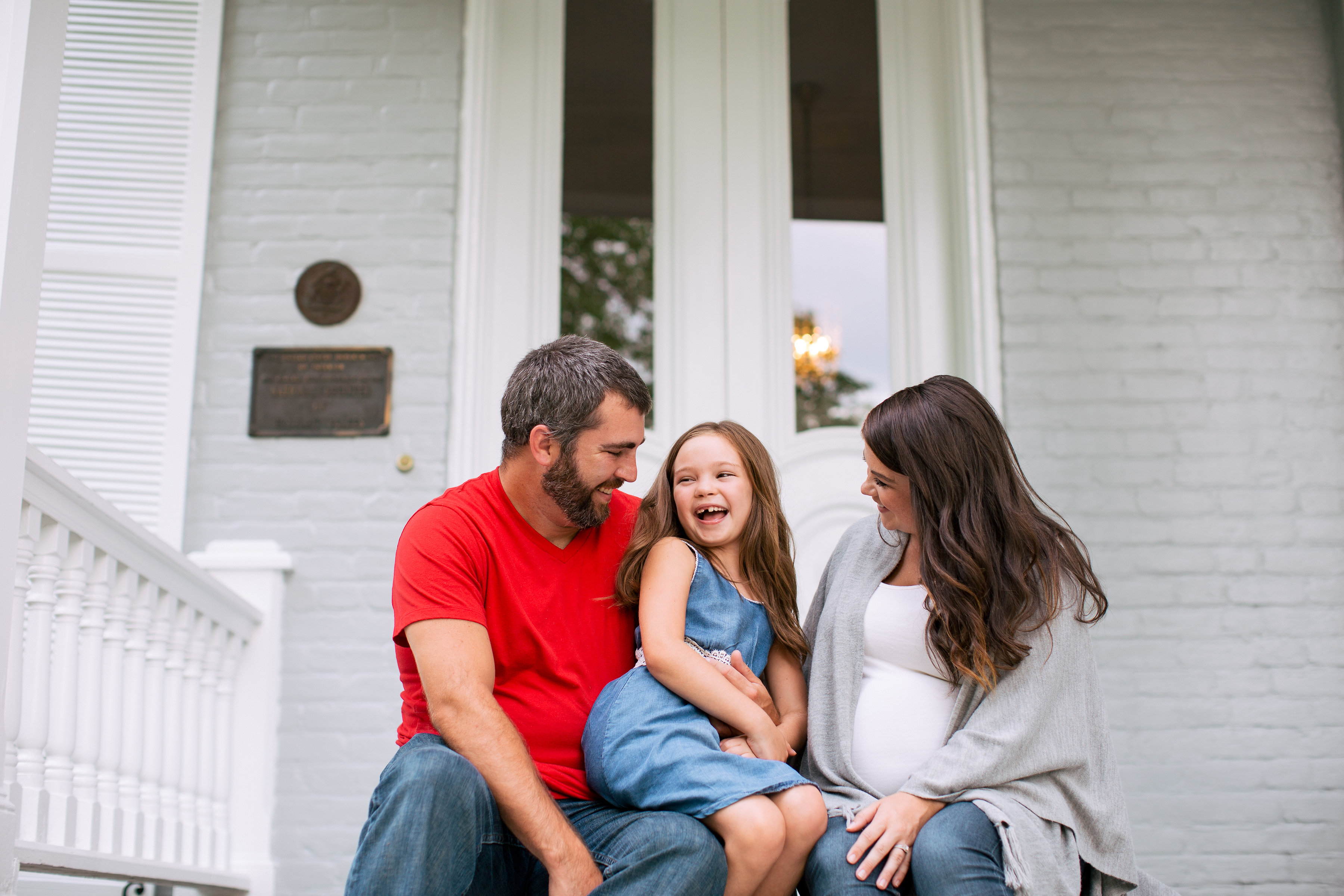 Family session at McAlister-Leftwich House in North Carolina