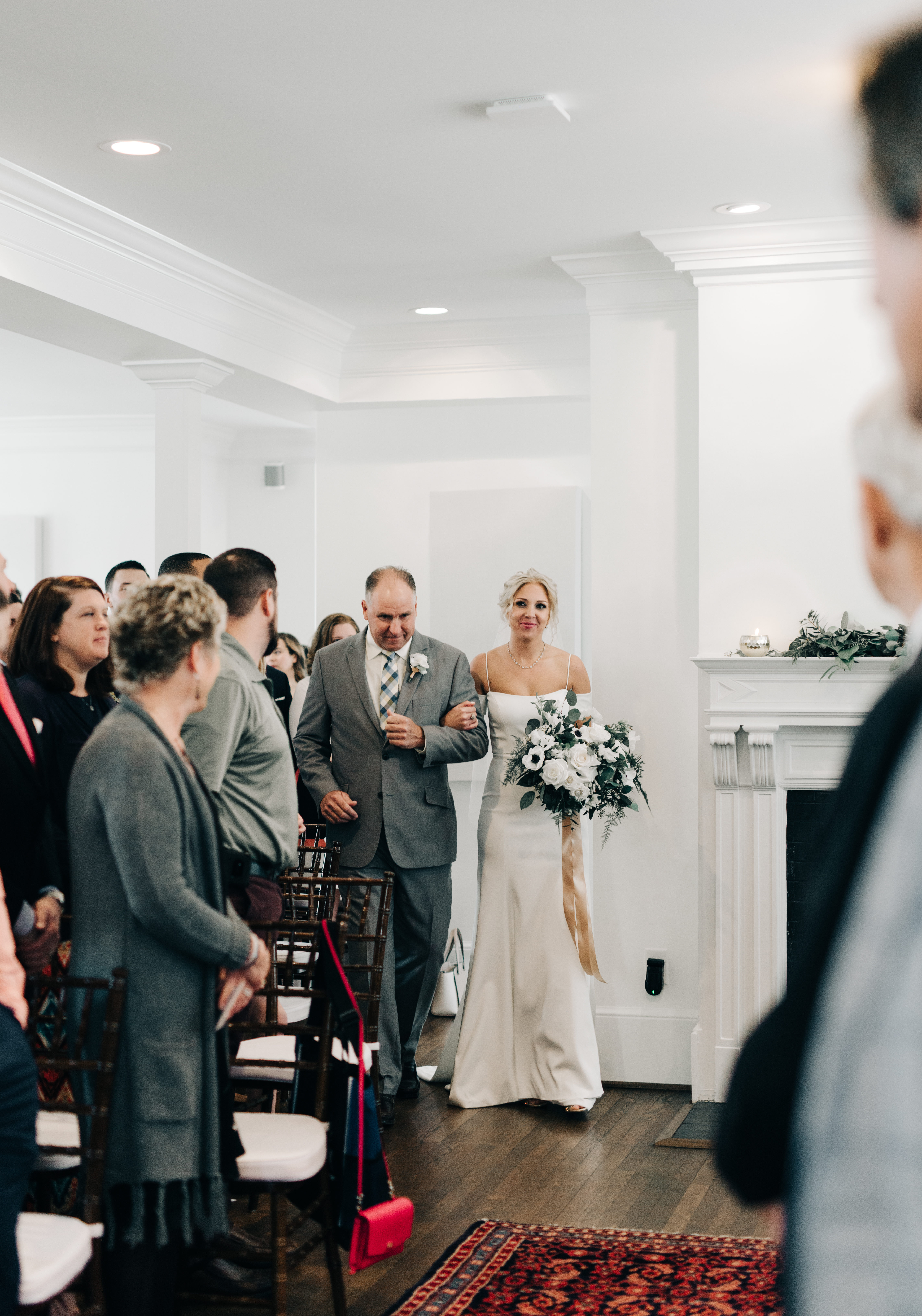Wedding ceremony at McAlister-Leftwich House | Greensboro, NC
