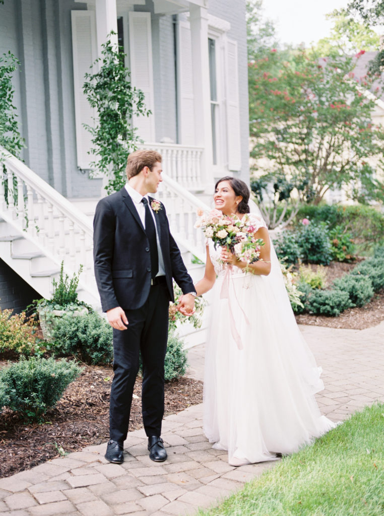 Spring garden wedding inspiration at the McAlister-Leftwich House in North Carolina