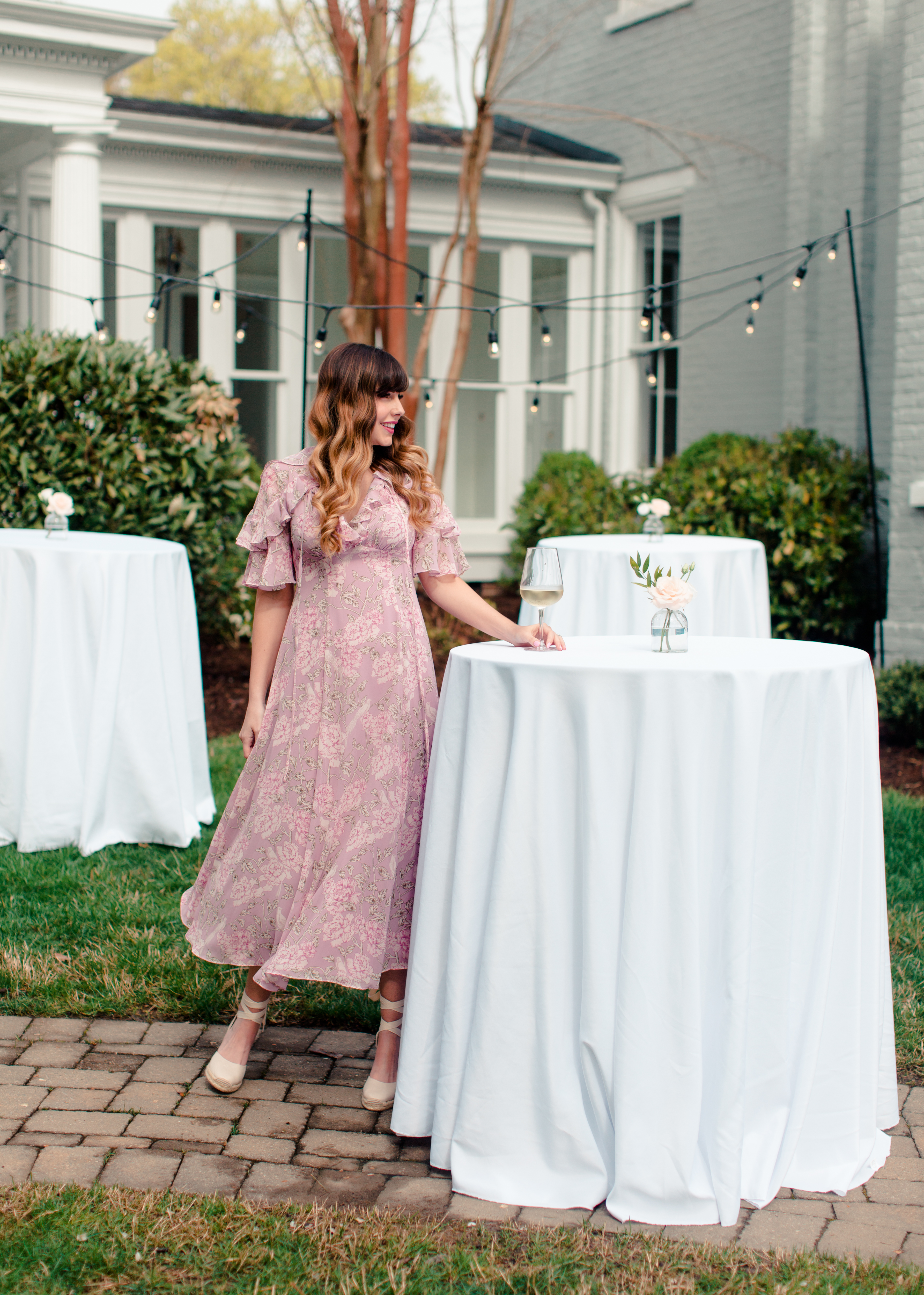 What to wear to a spring wedding with Frapps & Frills and Gal Meets Glam at Greensboro, NC wedding & event venue, The McAlister-Leftwich House